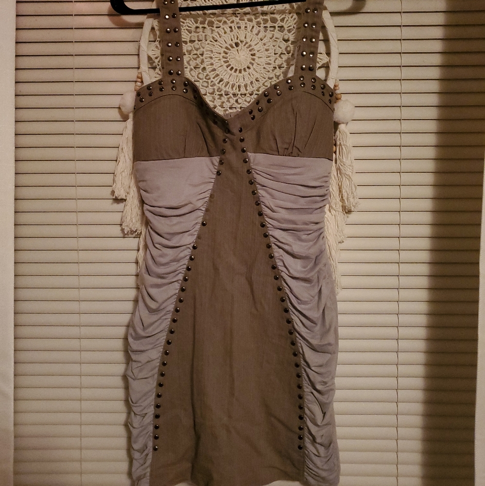 Two tone grey dress